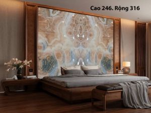 TRANH ĐÁ ONYX TỰ NHIÊN XUYÊN SÁNG 241