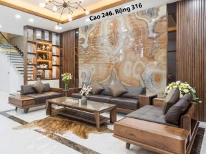 TRANH ĐÁ ONYX TỰ NHIÊN XUYÊN SÁNG 245