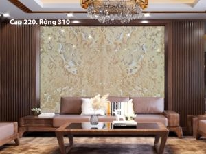 TRANH ĐÁ ONYX TỰ NHIÊN XUYÊN SÁNG 256