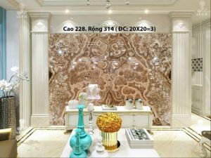 TRANH ĐÁ ONYX TỰ NHIÊN XUYÊN SÁNG 251
