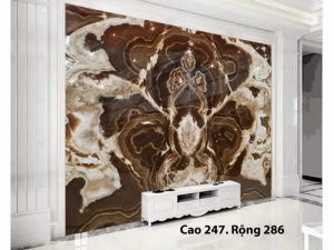 TRANH ĐÁ ONYX TỰ NHIÊN XUYÊN SÁNG 256