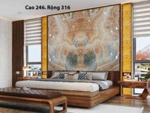 TRANH ĐÁ ONYX TỰ NHIÊN XUYÊN SÁNG 267
