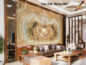 TRANH ĐÁ ONYX TỰ NHIÊN XUYÊN SÁNG 273