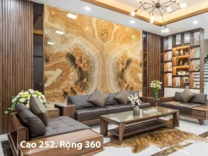 TRANH ĐÁ ONYX TỰ NHIÊN XUYÊN SÁNG 274