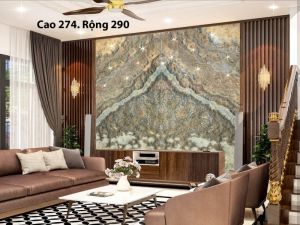 TRANH ĐÁ ONYX TỰ NHIÊN XUYÊN SÁNG 474