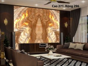 TRANH ĐÁ ONYX TỰ NHIÊN XUYÊN SÁNG 585