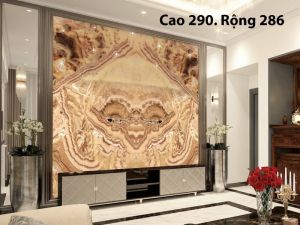 TRANH ĐÁ ONYX TỰ NHIÊN XUYÊN SÁNG 1212