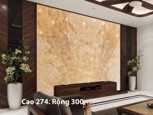 TRANH ĐÁ ONYX TỰ NHIÊN XUYÊN SÁNG 1608