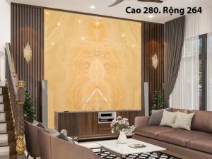 TRANH ĐÁ ONYX TỰ NHIÊN XUYÊN SÁNG 18265