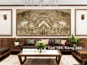 TRANH ĐÁ ONYX TỰ NHIÊN XUYÊN SÁNG 18328