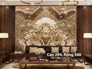 TRANH ĐÁ ONYX TỰ NHIÊN XUYÊN SÁNG 18359