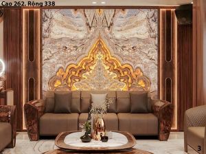 Tranh đá thạch anh xuyên sáng