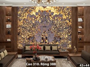 Tranh đá thạch anh xuyên sáng