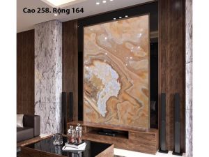 TRANH ĐÁ ONYX TỰ NHIÊN XUYÊN SÁNG 160