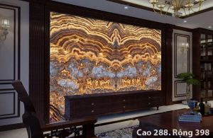 TRANH ĐÁ ONYX TỰ NHIÊN XUYÊN SÁNG 164